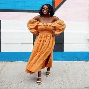 Free People Ruffle Maxi Dress